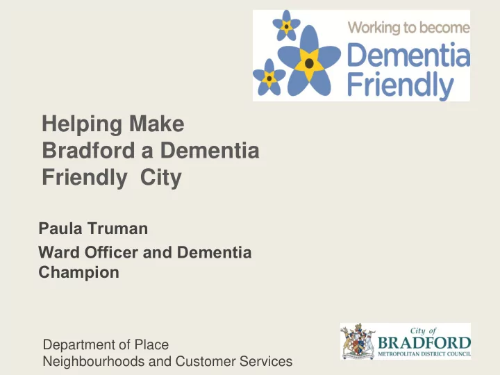 friendly city