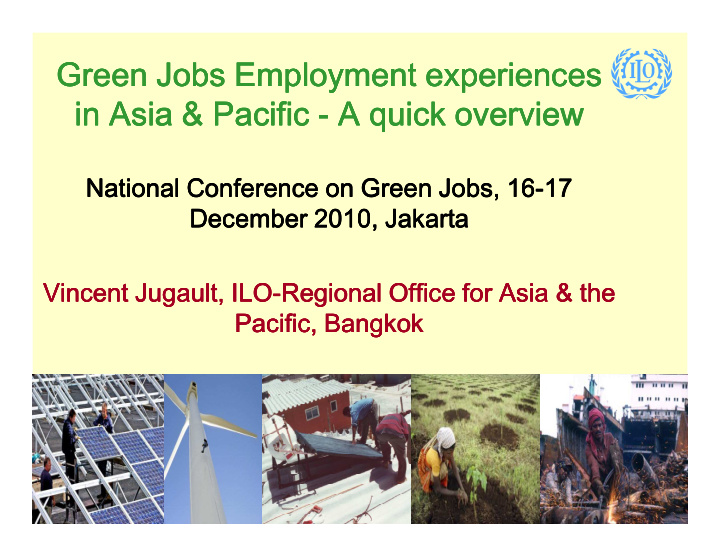 green jobs employment experiences green jobs employment