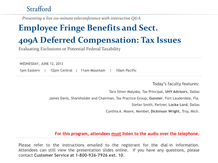 employee fringe benefits and sect 409a deferred