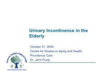 urinary incontinence in the elderly
