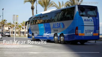 Full Year Results  For the year ended  31 December 2018  28 February 2019  Financial highlights