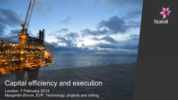 capital efficiency and execution