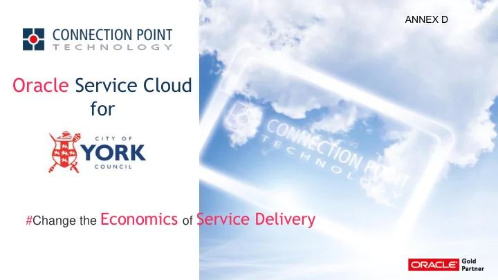 oracle service cloud for