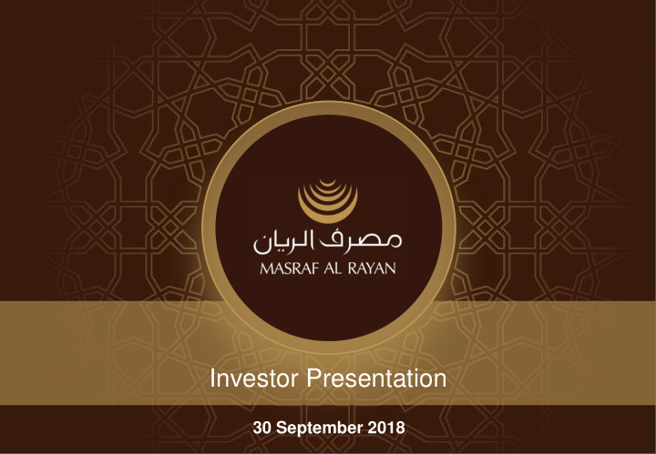 investor presentation