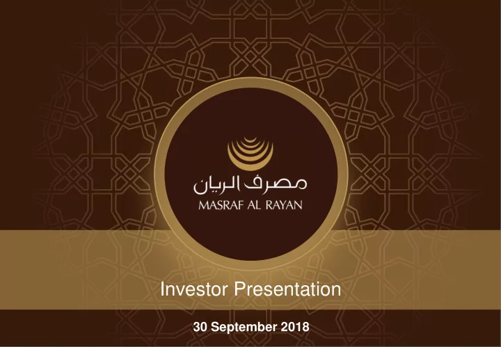 investor presentation