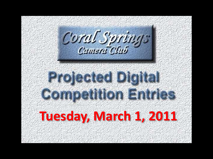 tuesday march 1 2011 group b assigned entries