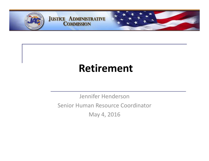 retirement