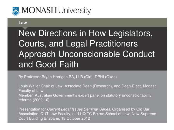 courts and legal practitioners