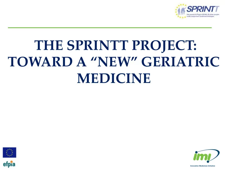 the sprintt project