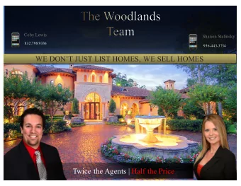 WE DONT JUST LIST HOMES, WE SELL HOMES  Twice the Agents | Half the Price  Full Service Listing