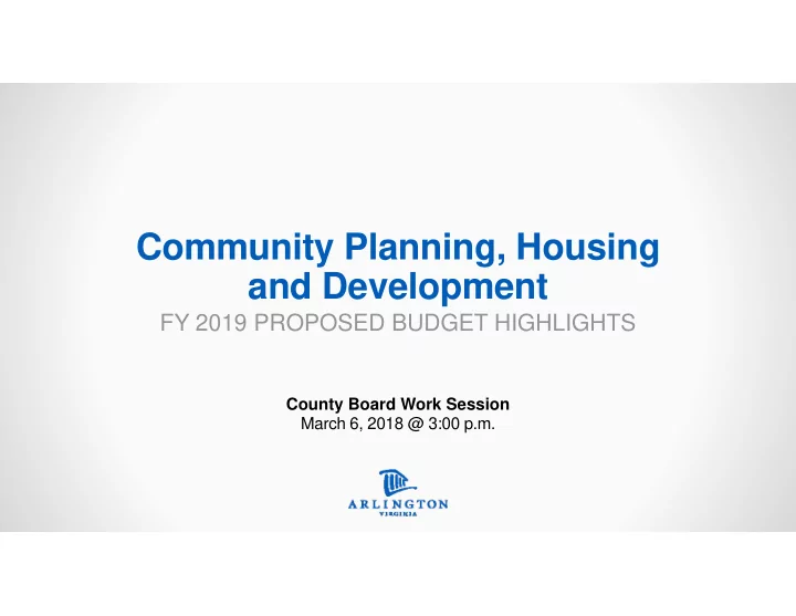 community planning housing and development