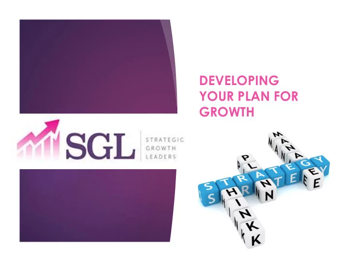 strategic growth leaders agenda