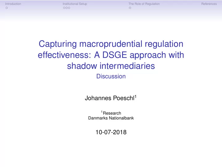 capturing macroprudential regulation effectiveness a dsge