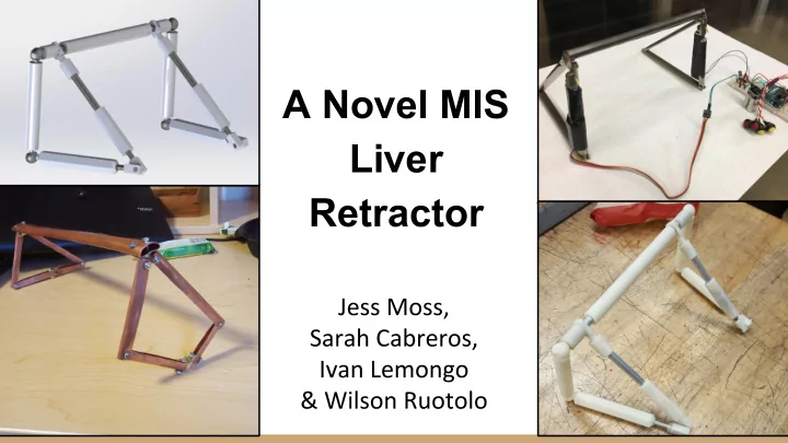 a novel mis liver retractor suturing technique umbilical