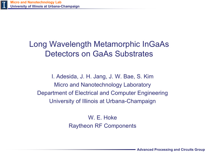 long wavelength metamorphic ingaas detectors on gaas