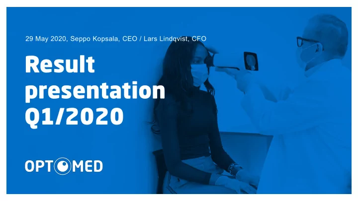 result presentation q1 2020 highlights