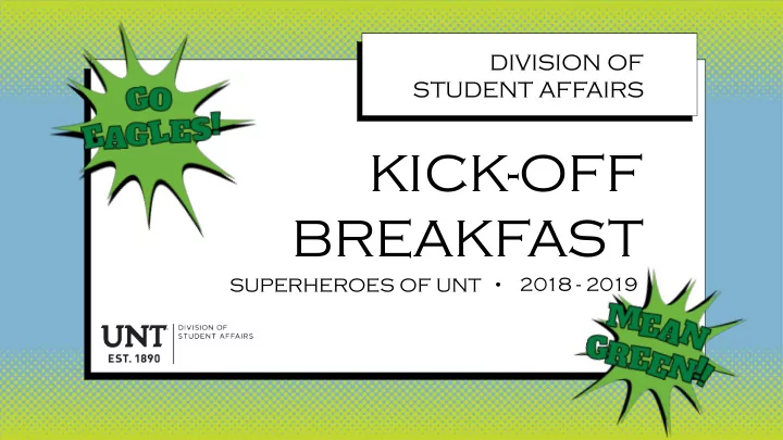 kick off breakfast