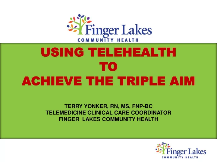 us using ing te teleh leheal ealth th