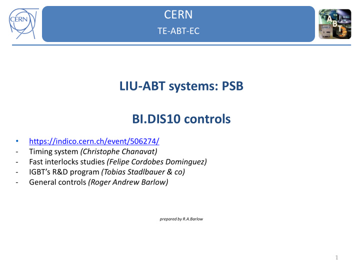 liu abt systems psb bi dis10 controls