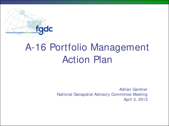 a 16 portfolio management action plan