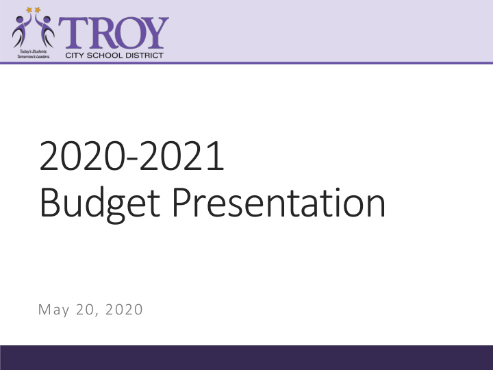 2020 2021 budget presentation