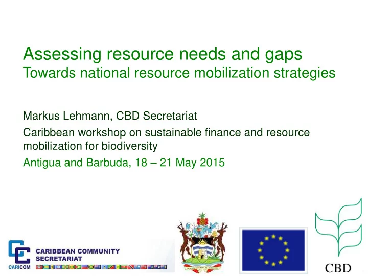 assessing resource needs and gaps