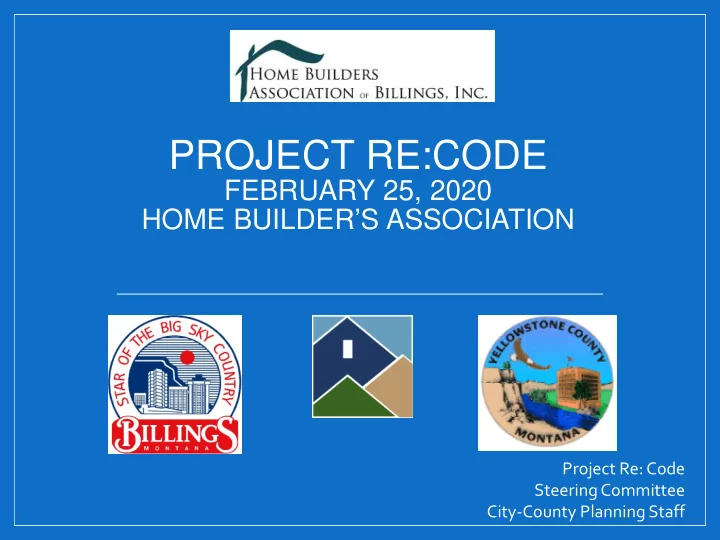 project re code