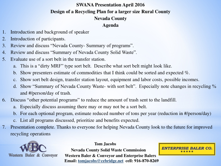 swana presentation april 2016