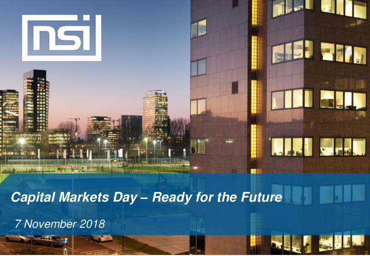 capital markets day ready for the future