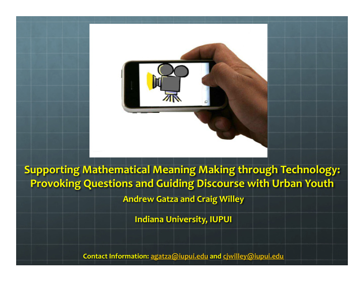 supporting mathematical meaning making through technology