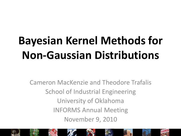 bayesian kernel methods for