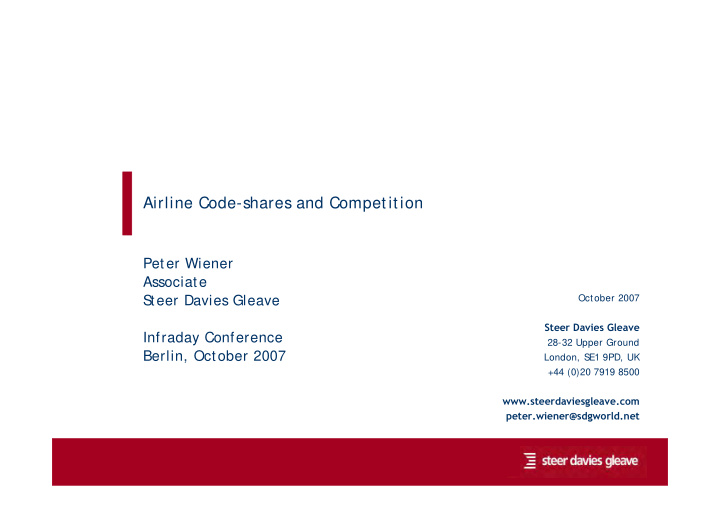 airline code shares and competition