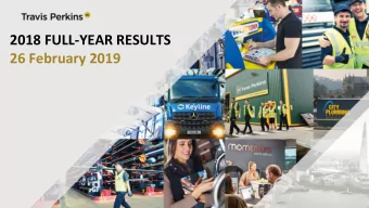 26 February 2019  2018 Full-Year results   February 2019  1  Agenda  Welcome  Stuart Chambers  p3