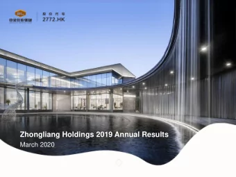 Zhongliang Holdings 2019 Annual Results  March 2020  0  CONTENT  02  01  Results  Business