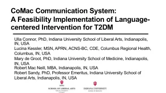 CoMac Communication System:  A Feasibility Implementation of Language-  centered Intervention for
