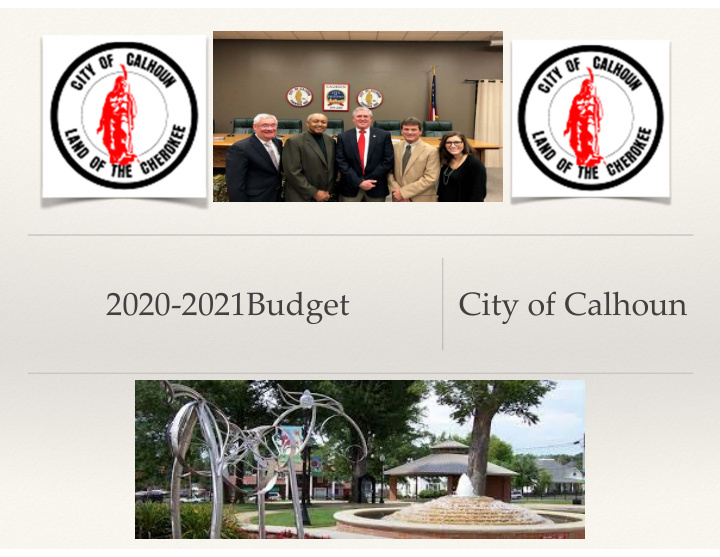 2020 2021budget city of calhoun general fund revenue trend