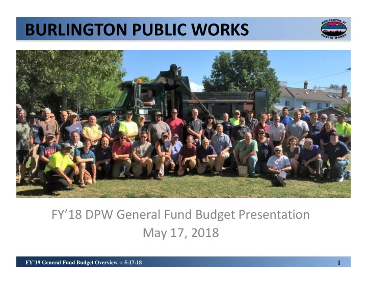 burlington public works