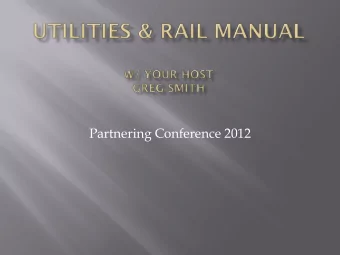 Partnering Conference 2012  101 Design of This Guidance Manual  102 Manual Purpose &amp; Overview