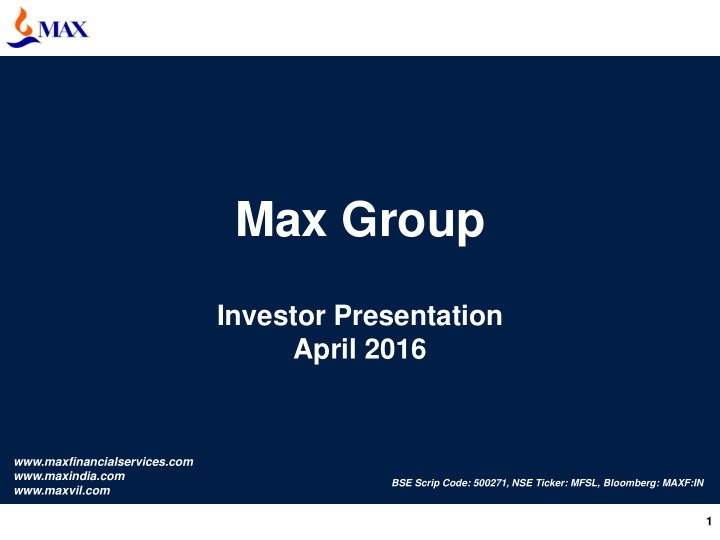 max group