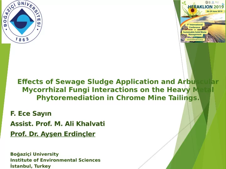 bo azi i university institute of environmental sciences