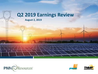 Q2 2019 Earnings Review  August 2, 2019  Safe Harbor Statement  Statements made in this