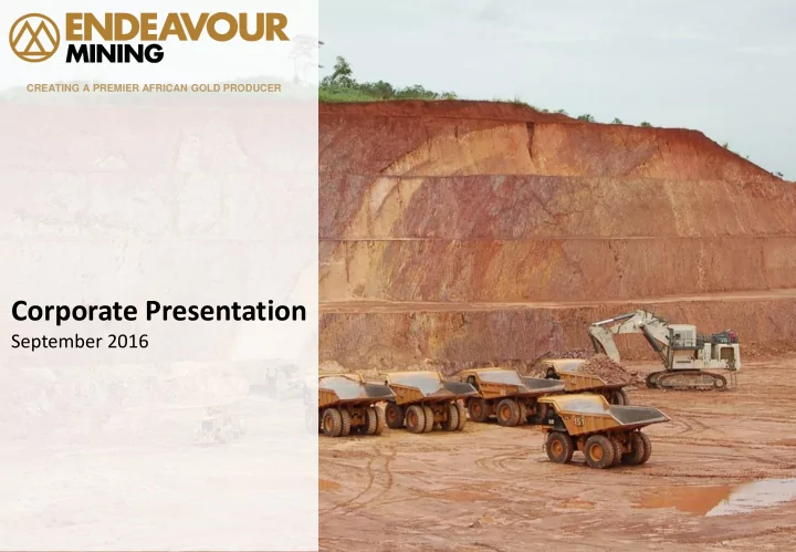 corporate presentation