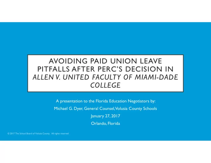 avoiding paid union leave pitfalls after perc s decision