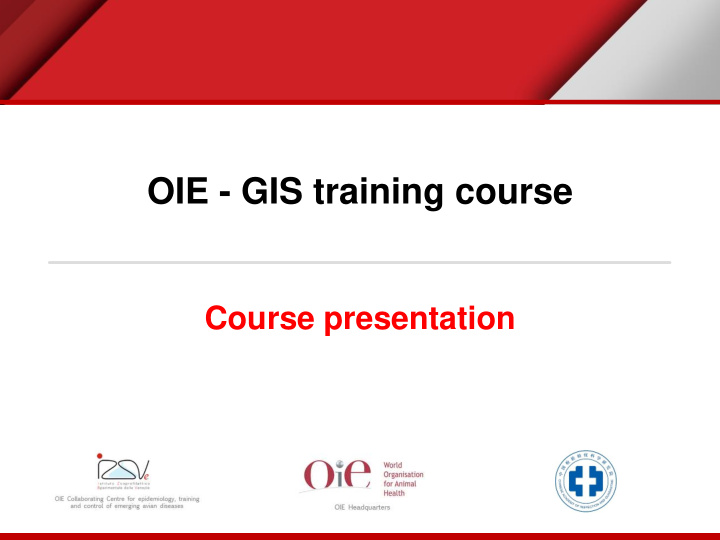 oie gis training course