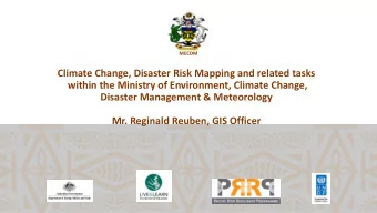 Outline  PRRP Project: Goals, Approach &amp; Purposes  MECDM Geospatial: Objectives