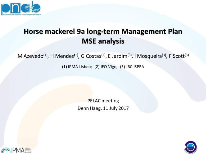 horse mackerel 9a long term management plan mse analysis