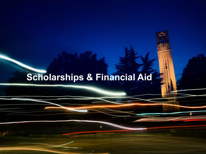 scholarships financial aid