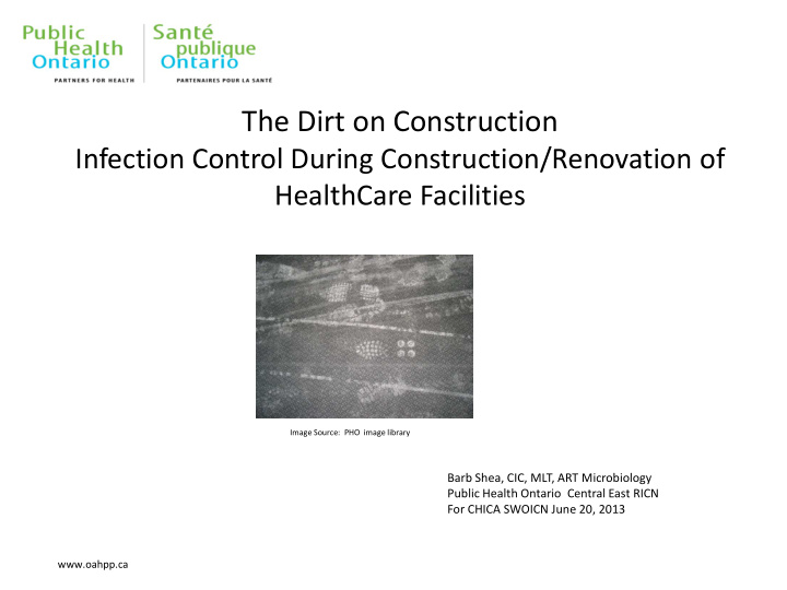 the dirt on construction