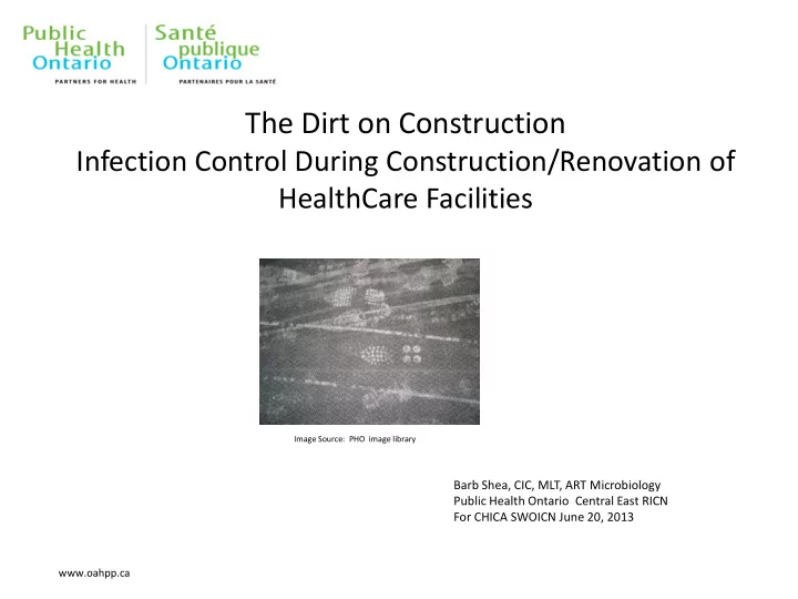 the dirt on construction