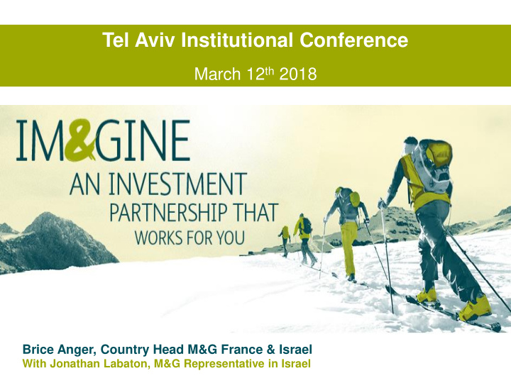 tel aviv institutional conference